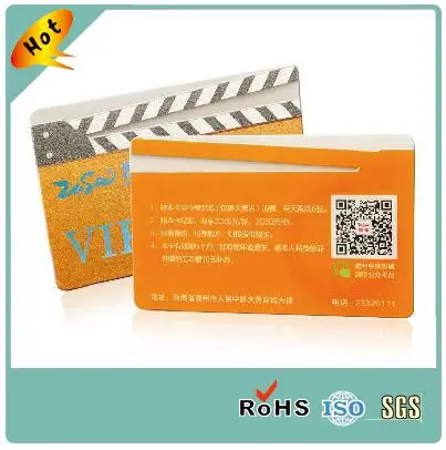 

(1000pcs/lot)high quality customized 85.5*54mm thickness 0.76mm plastic loyalty card printed QR code / Bar code