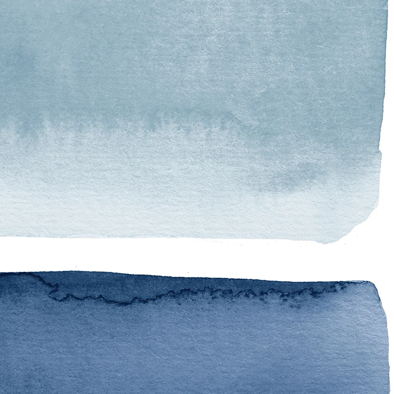 Blue Watercolor Abstract Painting Indigo Wall Pictures Ocean Coastal Wall Art Canvas Print Nordic Posters Living Room Wall Decor