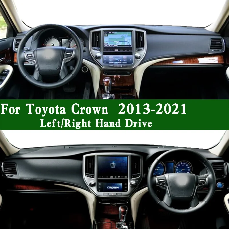 For Toyota Crown S210 S21 S211 S215 2013-2021 Accessories Dashmat Dashboard Cover Sunscreen Pad Anti-Dirt Proof Dash Mat