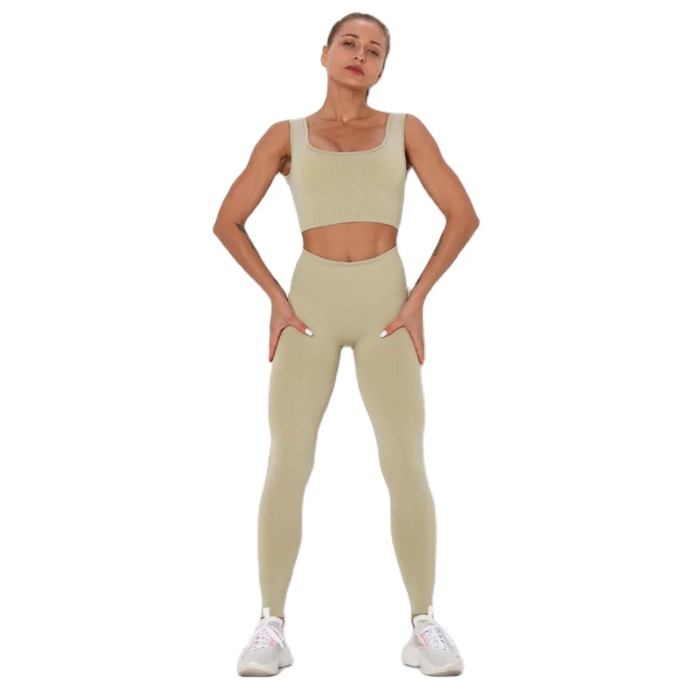 

Women Vital Seamless Yoga Set Gym Clothing Fitness Leggings+Cropped Shirts Sport Suit Women Long Sleeve Tracksuit Active Wear