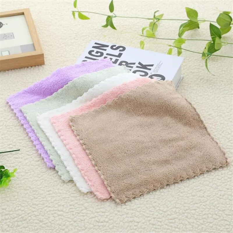 25*25cm Baby Care Towel Square Luxury Soft Microfiber infant Face Hand Cloth Towel baby Cleaning Practical Face Towel Wipe Cloth