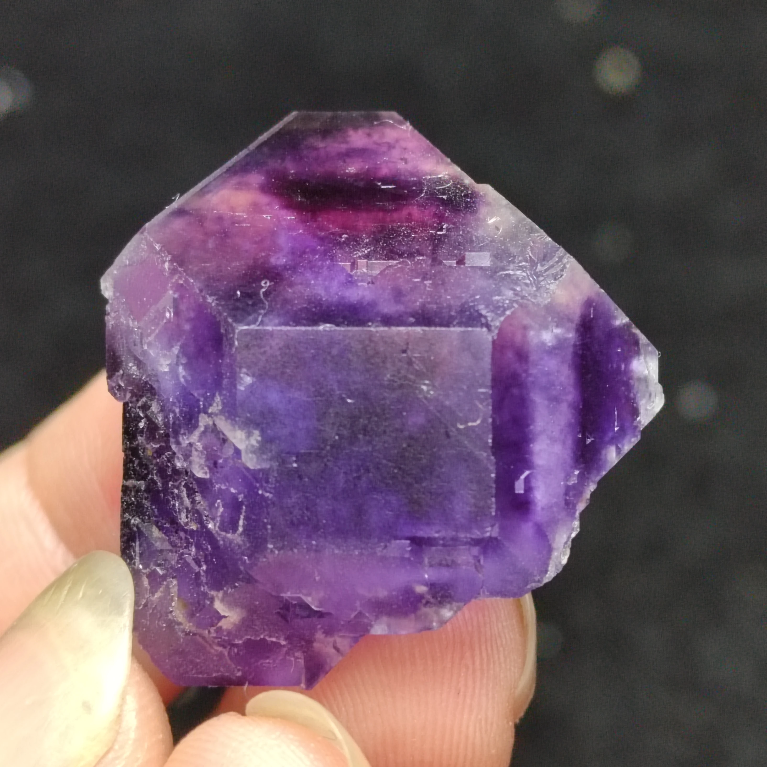 3.1g-18.1gNatural rare Tanzanian blue purple fluorite mineral specimen stone and crystal healing energy CRYSTAL QUARTZ GEM