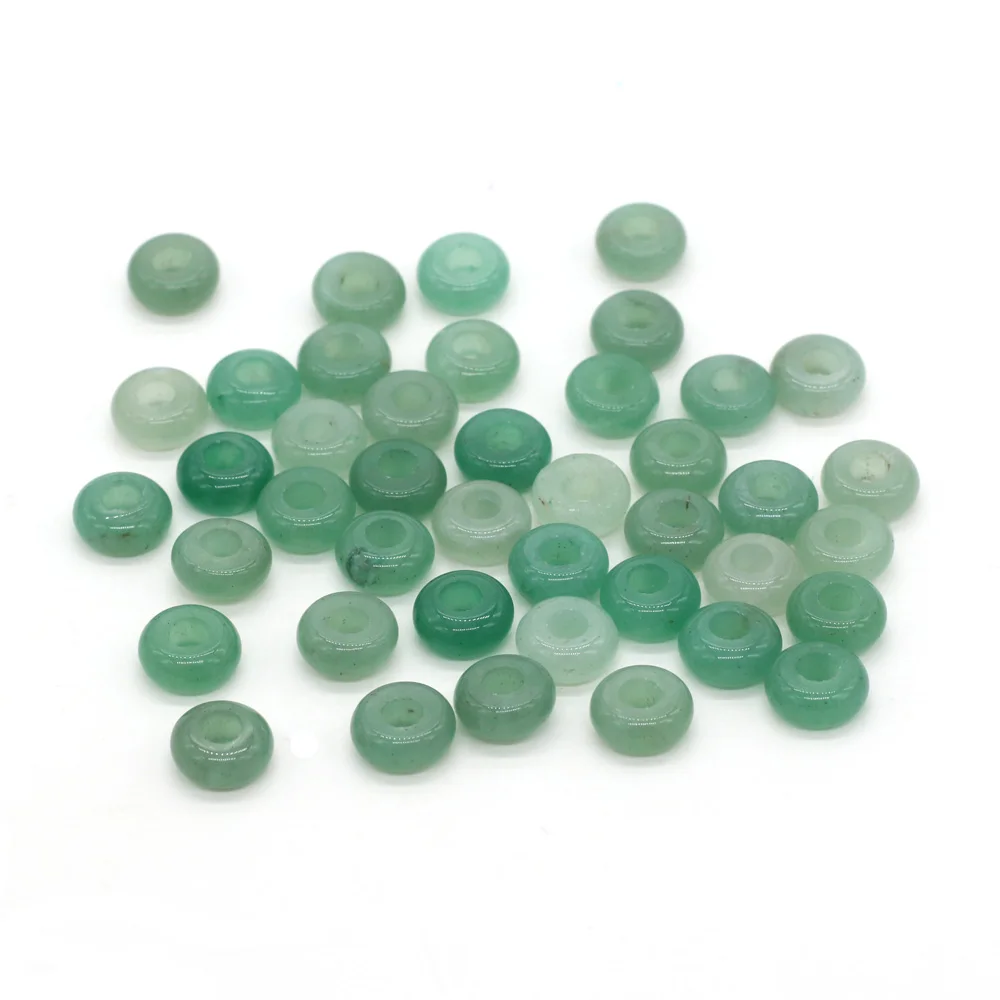 Großhandel 100 Stück Natursteinperlen, großes Loch, Abacus-Form, Agts-Steinperlen für die Herstellung von Schmuck, Halsketten, Loch 4 mm, Größe 5 x 10 mm – Detail 26