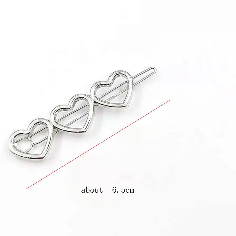 Korean Style Hollow Love Heart Hairpin Barrettes Sweet Hair Clips For Woman Girl Fashion Hair Accessories Styling Tools