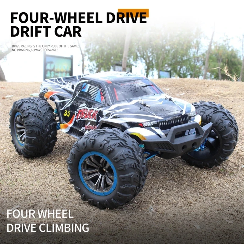 1:10 Large High Speed 80km/h 4WD Remote Control RC Car 2.4G 4WD Brushless Motor Rock Crawel Off-road Alloy Racing RC Truck Toys