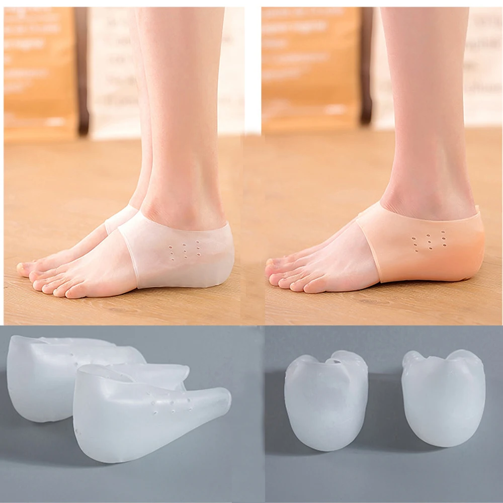 Silikon Unsichtbare Innenhöhe Einlegesohlen Heben Erhöhen Socken Outdoor Fuß Schutz Pad Männer Frauen Ferse Kissen Versteckte Einlegesohle – Detail 9