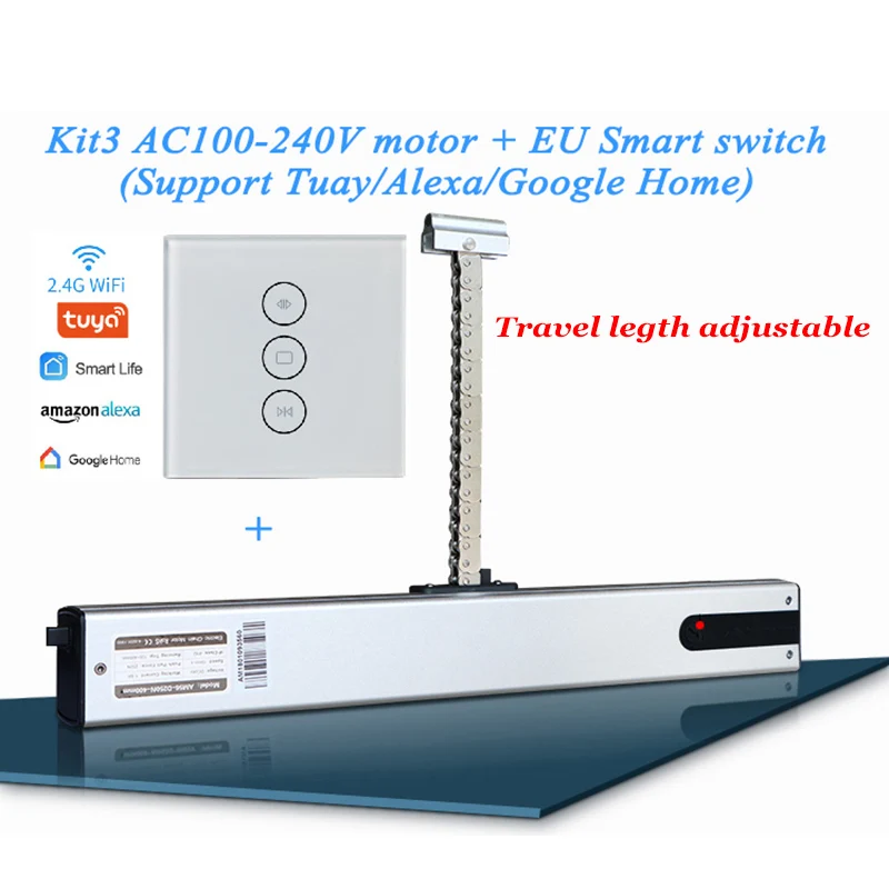 AC 400MM Chain Adjustable Window actuator Automatic Window Open Skylight Motor Greenhouse Driver Optional Alexa Google Wifi