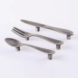 Cutlery Kitchenware Knife Fork Spoon Shape Creative Furniture Handle \ Boutique Drawer Cabinet Handle \ Kitchen Handle