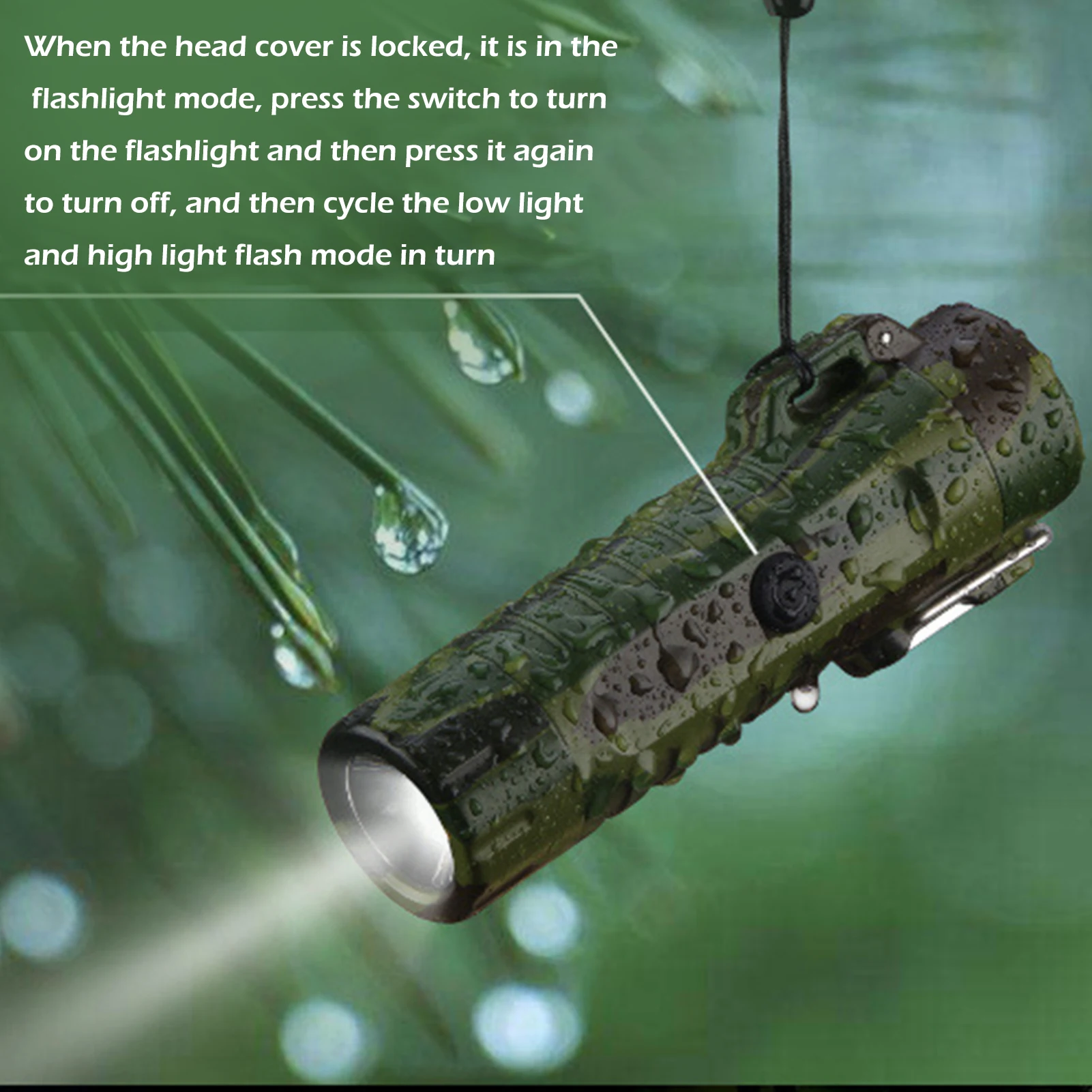 USB Rechargeable Dual Arc Lighter Camping Flashlight Electric Lighter  Long-term sealing waterproof and windproof