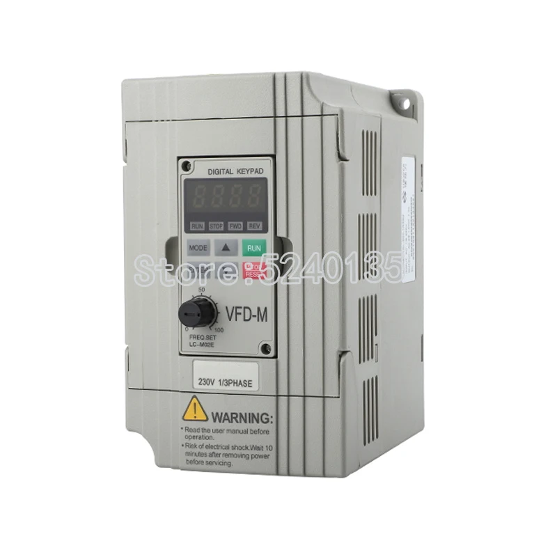 

VFD-M series ultra low noise mini VFD007M21A 0.75kw 220V / VFD007M43B 0.75KW 380V inverter