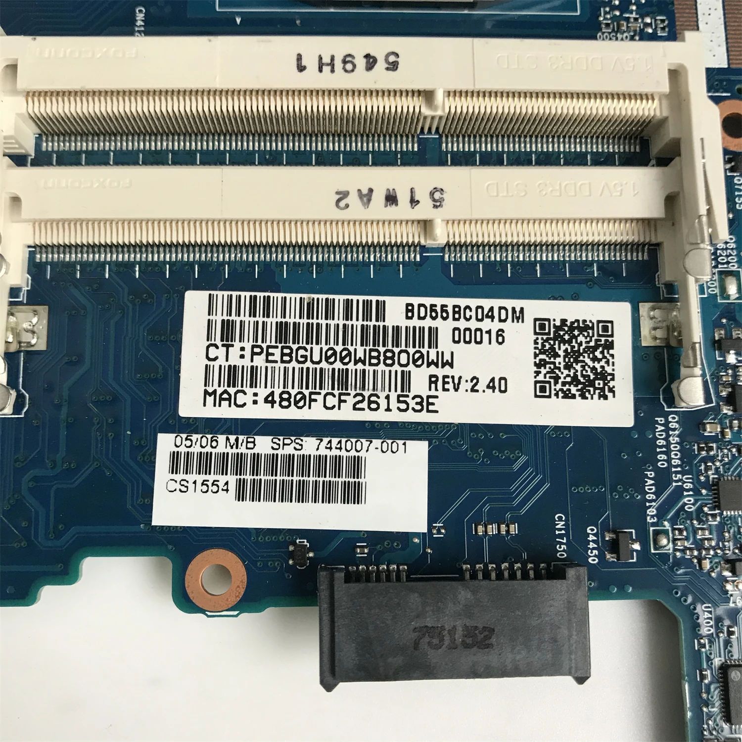 744007-001 744007-501 744007-601 Mainboard สำหรับ HP ProBook 640 G1แล็ปท็อป6050A2566302-MB-A04 DDR3 HM87 100% ทดสอบ OK