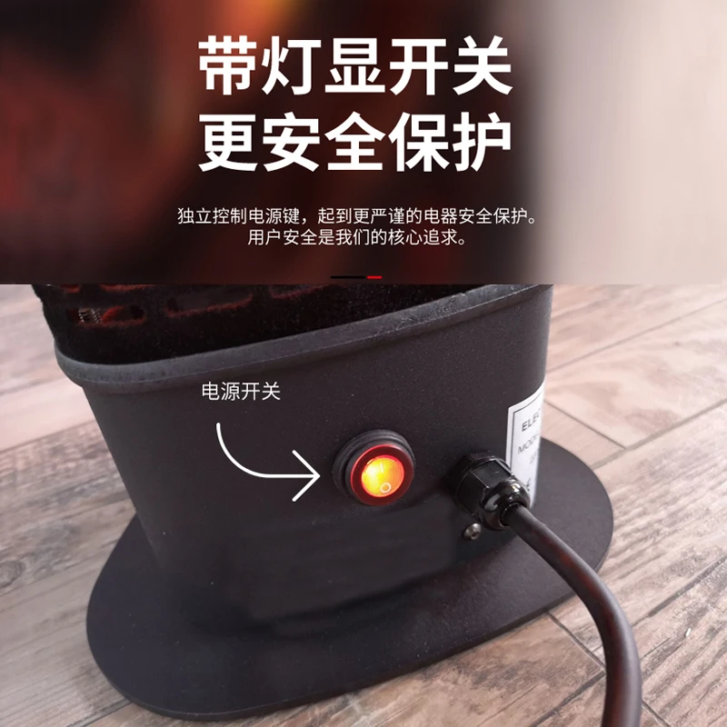 1200w potência aquecedor elétrico do pátio ao ar livre aquecedor elétrico ip55 à prova dip55 água sob a mesa lâmpada de aquecimento halogênio quente jardim ar quente