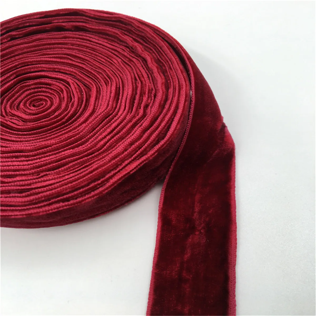 6/9/15/25mm Double Face Nylon Wine Velvet Ribbon Wedding Party Decoration Handmade Gift Wrapping  t DIY Christmas 1/3/5Yards