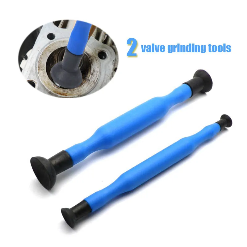 Pair Manual Valve Lapping Grinding Sticks Grips with Suction Cup for Cylinder Engine Valve Dust Grinding Auto Motorcycle Tool