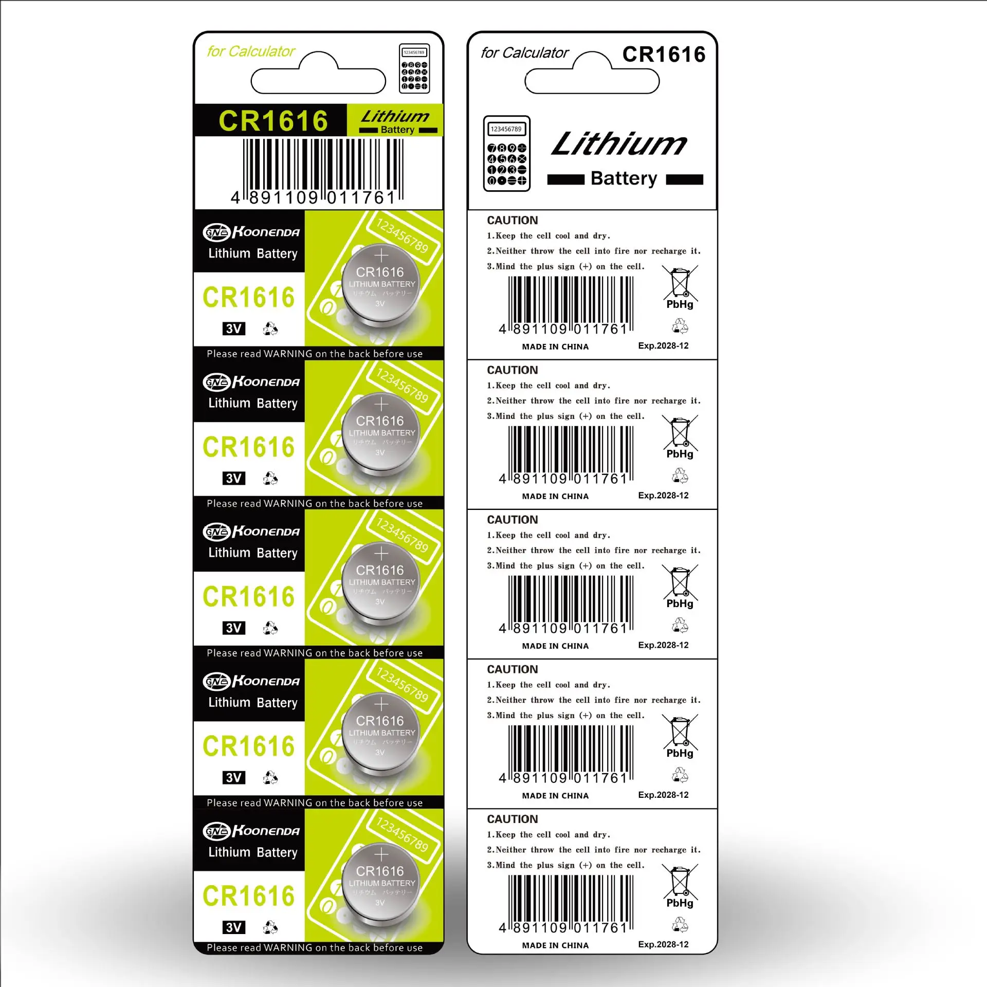 New 10PCS CR1616 3V Lithium Batteries Environmental Protection Button Battery for Car Alarm Remote Key