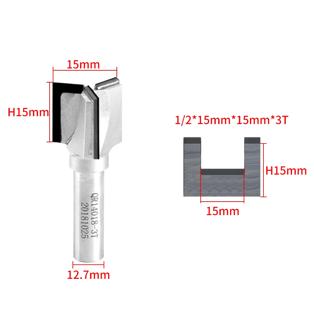 Imagem -05 - Pcd Parte Inferior da Limpeza de Madeira Diamante em Linha Reta Roteador Bit e Flautas Cnc Fresa de Madeira Moinho de Extremidade Plana Tamanho Métrico 1pc