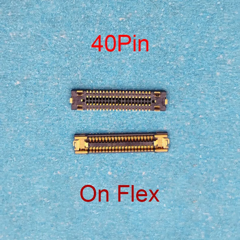 5Pcs 40Pin USB Charger Charging FPC Connector On Motherboard For Samsung Galaxy A40S A3050 A3058 A407F Plug Port