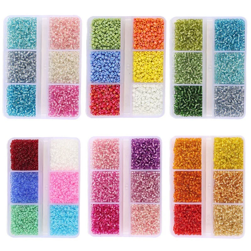 2/3MM Charm Glass Seed Beads Set In Box For Ring Jewelry Making DIY Accessories Japanese Miyuki  Weaving Bead Kit Bracelet Maker