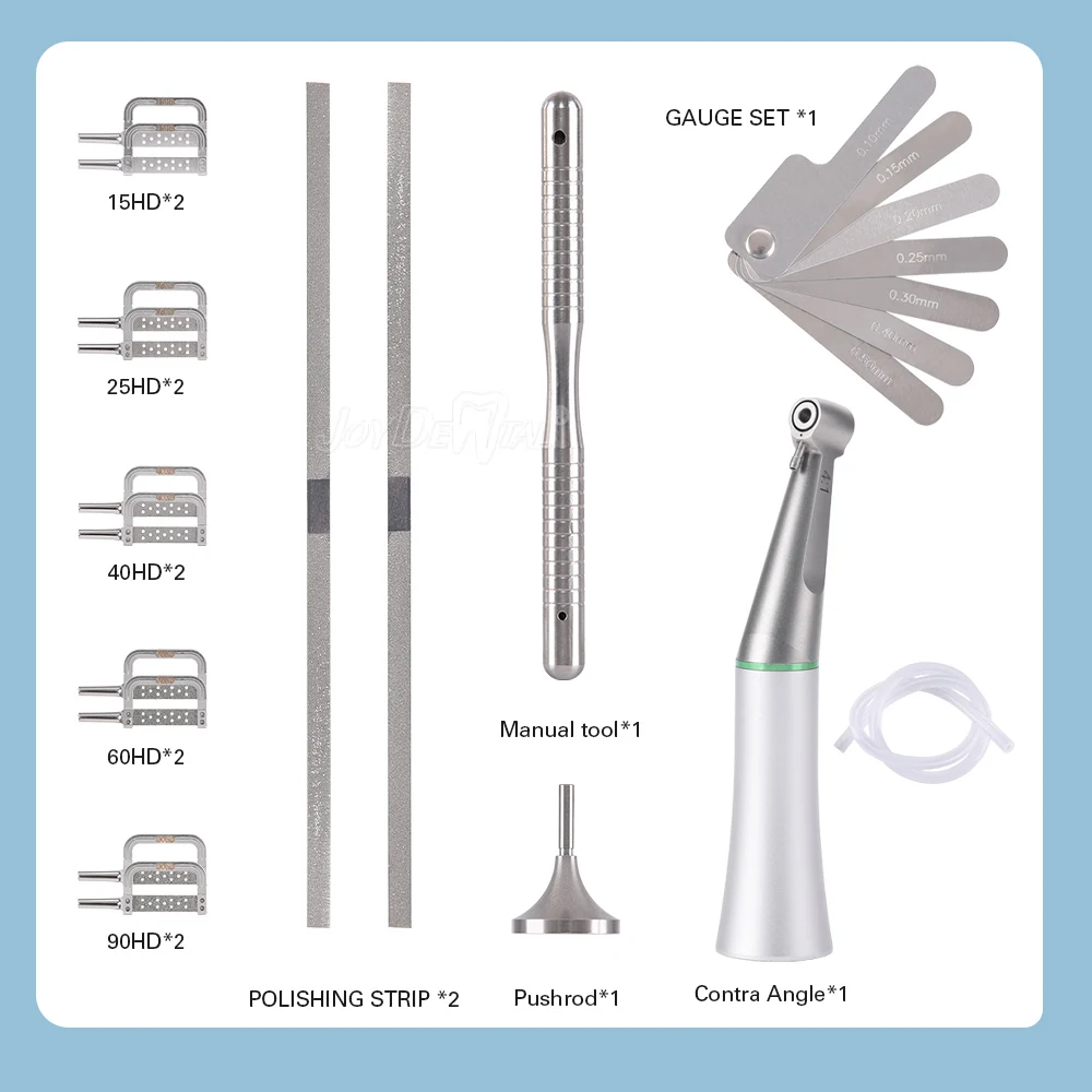 AZDENT 4:1 Reduction Contra Angle Dental Handpiece Interproximal Strips Optimal Torque Vertical Reciprocating IPR System