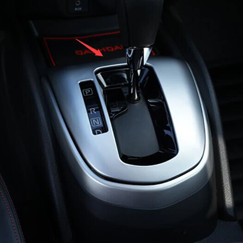 

ABS Chrome For Nissan QASHQAI J11 Accessories Auto Gear Shift Knob Frame Panel Decoration Cover Trims Sticker Car Styling