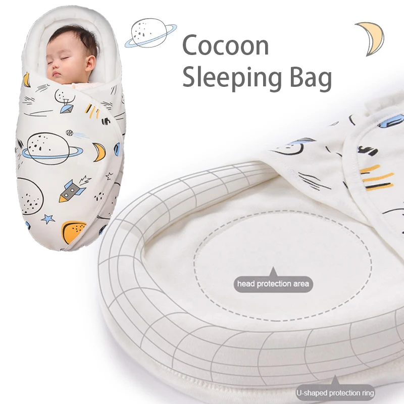 Baby Sleeping Bag For Newborn Baby Stroller Portable Cotton Summer Spring Blanket Diaper Swaddle Sleepsack Cocoon Sleeping Bags