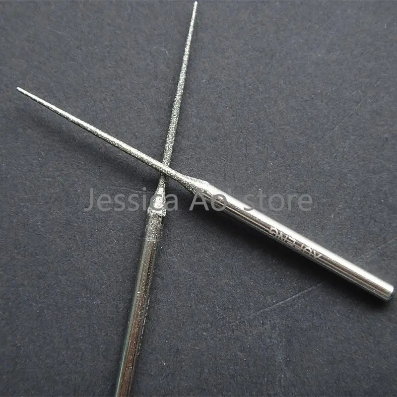 21pcs 3x70mm Sharp Pointed Emery Grinding Heads Boron Nitride Diamond Grinding Needle Jade Carving Tools Mold Lettering