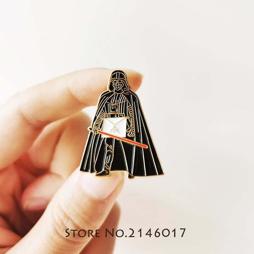 100pcs Freemason Sword Guard Lapel Pin Square Compass Masonic Apron Ceremonial Suit Brooch Enamel Pins Cartoon Metal Badge Meme