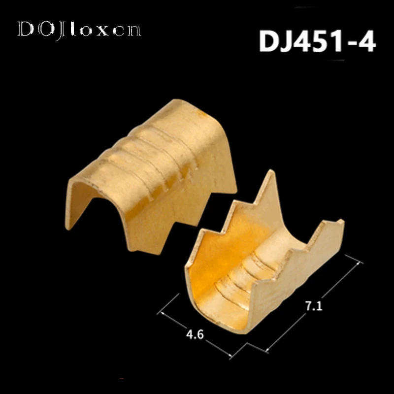 50 Pcs lot Shark Tooth-Shaped Crimping Terminal Brass Wire Buckle Connector 451-1 451-2 451-3 451-4 0.2-4mm2