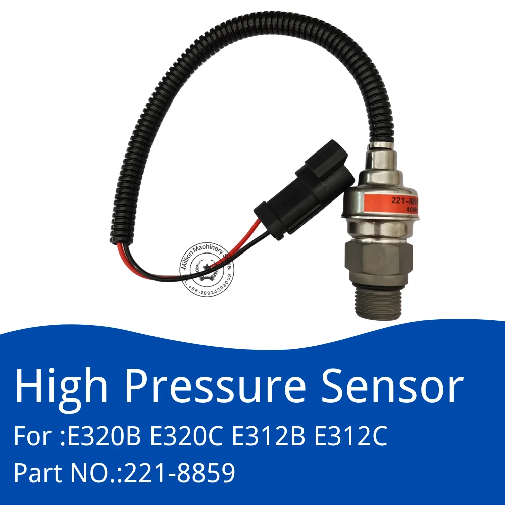 

221-8859 High Pressure Sensor for CAT Caterpillar ENGINE E320B E320C E312B E312C E318C Hydraulic Sensor Switch Sender