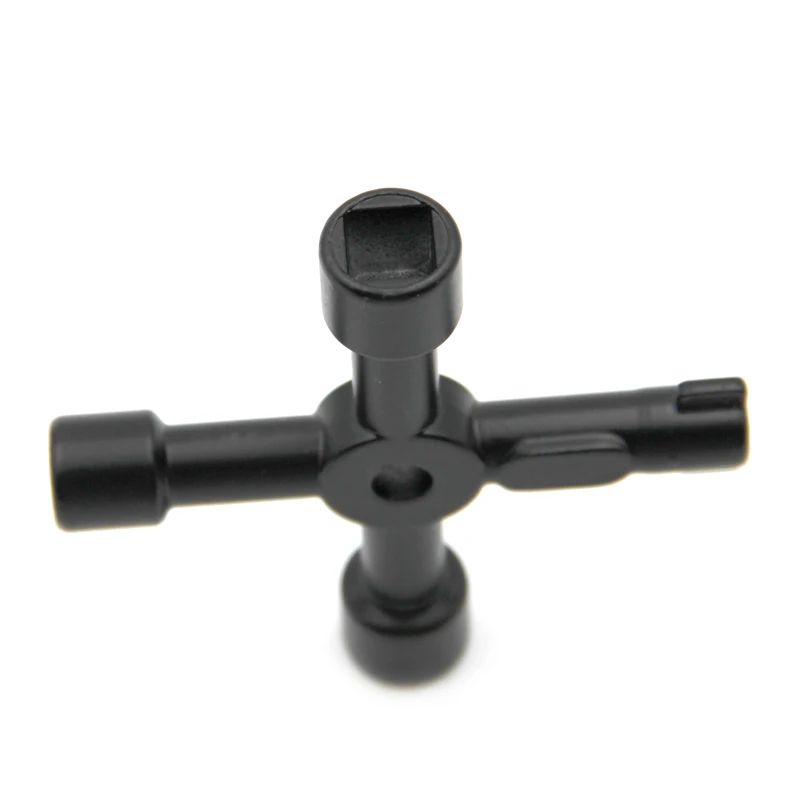 Destornillador de mano portátil 4 en 1, combinación de enchufe, color negro