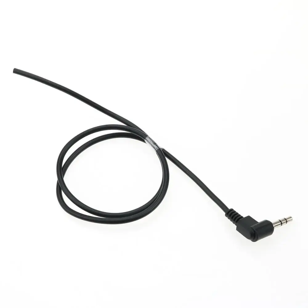 YuXi 3.5mm 3 Pole 90 degree Bending Jack DIY Earphone Audio Cable Headphone Repair Replacement Cord 50cm 95cm