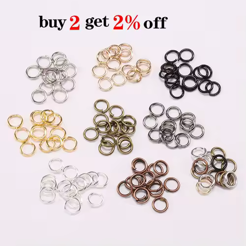 50-200pcs/lot 3-20 mm Jump Rings Split Rings Connectors For Diy Jewelry Finding Making Accessories Wholesale Supplies - Image 3
