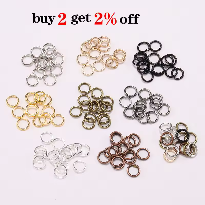 50-200pcs/lot 3-20 mm Jump Rings Split Rings Connectors For Diy Jewelry Finding Making Accessories Wholesale Supplies - Image 3