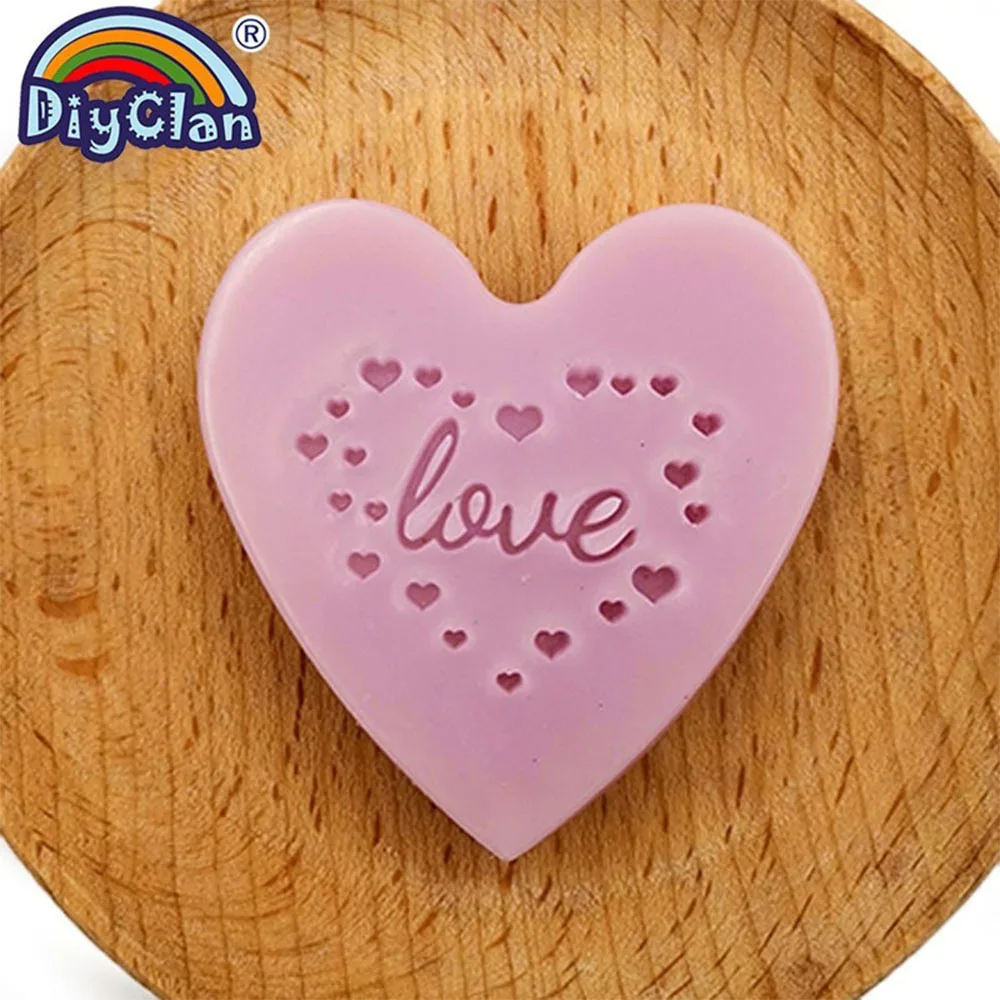 FOR YOU Serie Soap Stamp DIY Handmade Crafts Love Valentine\'s Day Wedding Decoration Soap Tools Transparent Resin Seal