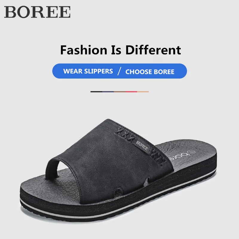 

Boree Casual Men Shoes Cushioning Soft Men Slippers Couples Outdoor Indoor Beaches Non-slip Slipper EVA Men Female Slides