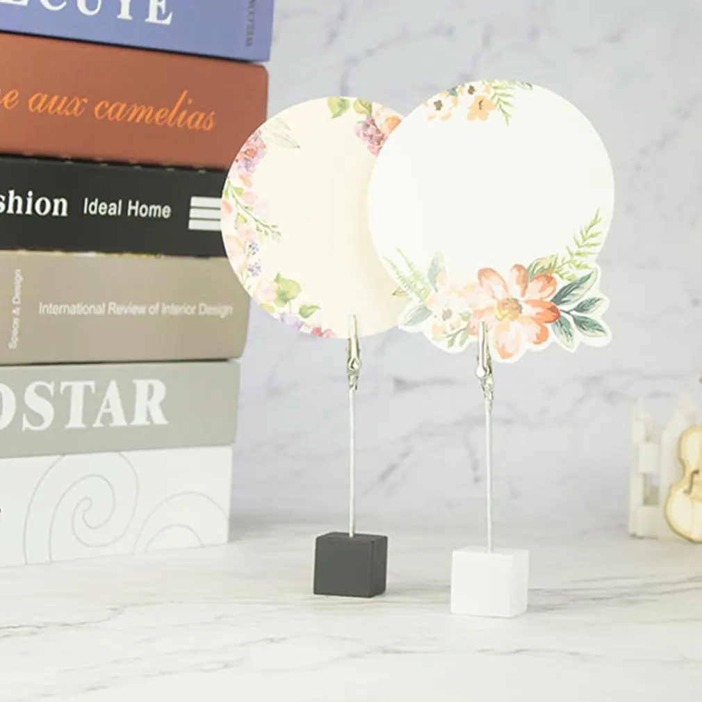 Color Cube Stand Alligator Wire Photo Clip,Memo Card Holder,Table Wedding Party Place Favor,Customized Gift Note Clamp