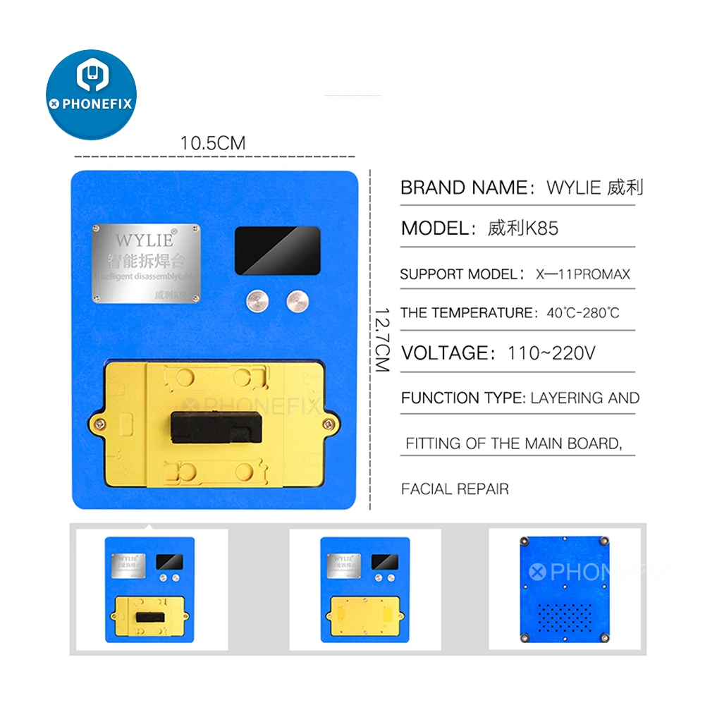 

WYLIE K85 Preheating Platform for iPhone Motherboard Face ID Dot Matrix non-destructive Repair Layered Welding Station