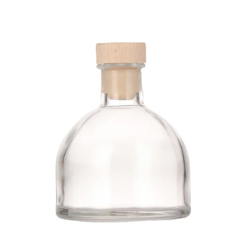 Small glass wine bottle transparent sealed bottle with lid household good-looking storage bottle storage tank 100ML/150ML/200ML