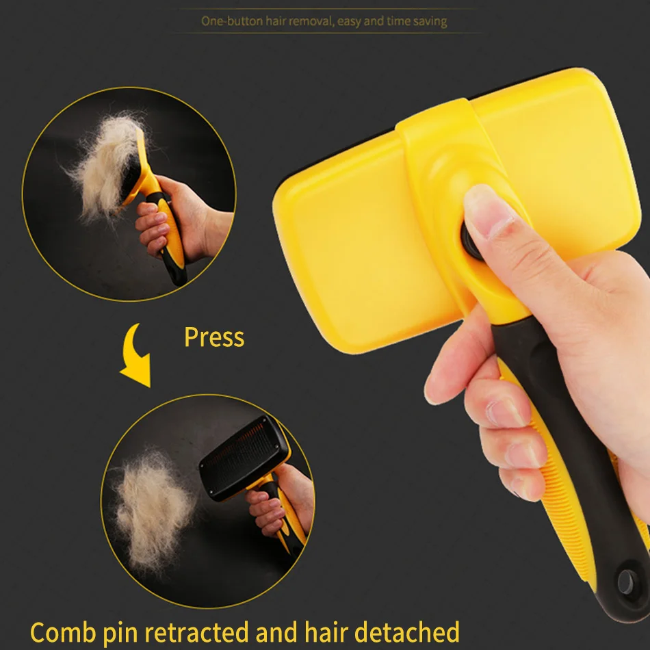 Chó Lược Tẩy Lông Bàn Chải Samoyed Hưu Vàng Tóc Chuyên Dụng Cho Thú Cưng Lớn Tiếp Liệu Hiện Vật