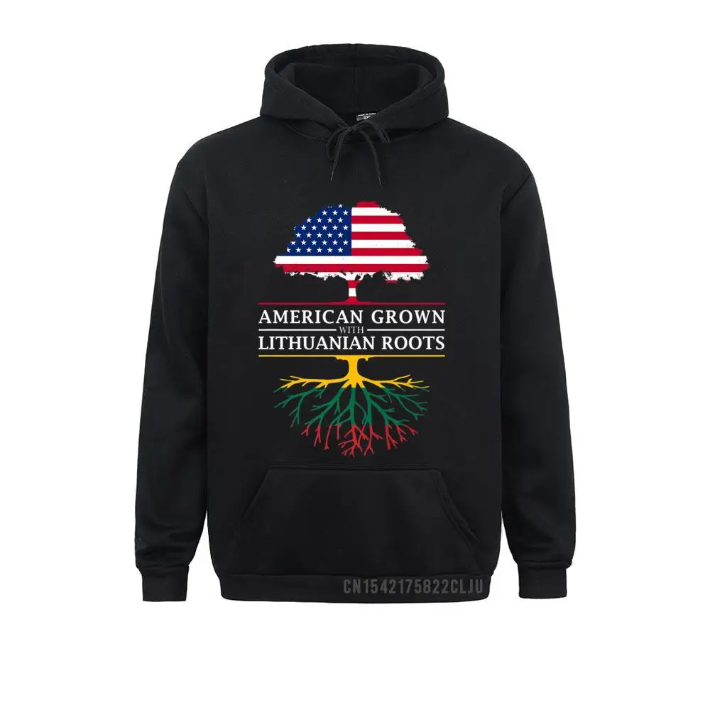 

Custom American Grown With Lithuanian Roots Lithuania Premium Warm Hoodies For NEW YEAR DAY Men Sweatshirts Sportswears