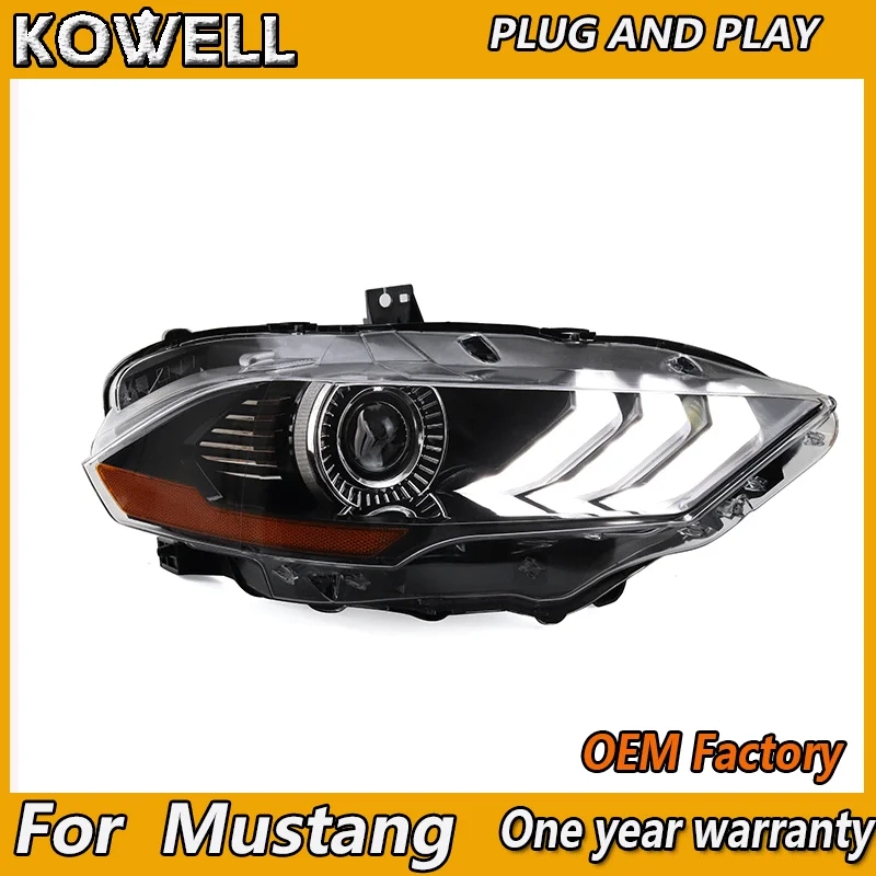 

Car Styling Head Lamp for Ford Mustang 2018-2019 Headlight Mustang Head Light DRL Turn Signal Low High Beam Projector Lens