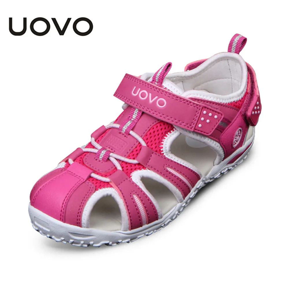 UOVO New Arrival Summer Beach Footwear Kids Closed Toe Toddler Sandals Children Fashion Designer Shoes For Boys And Girls #24-38