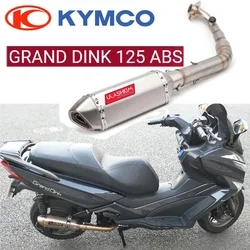 Scooter Exhaust For Kymco Grand Dink 125 125CC ABS Exhaust Full System Motorcycle Slip On With DB Killer