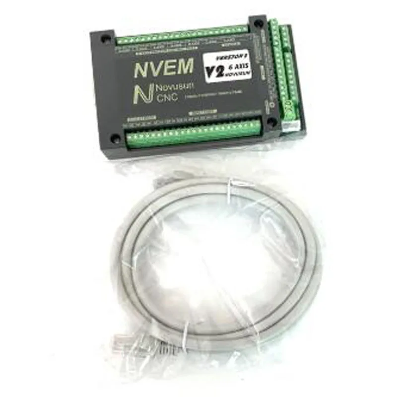 NVEM V2 MACH3 Versión de 6 ejes Controlador CNC Tarjeta de control de movimiento Ethernet de 300 KHZ para motor paso a paso
