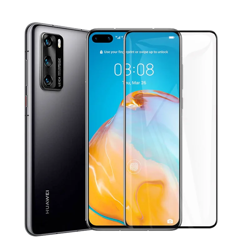 Tempered Glass For Huawei P40 Lite 5G P40Lite E Full Screen Protector For Huawei P 40 Pro Plus Glass + Camera Lens Film 5D Safe