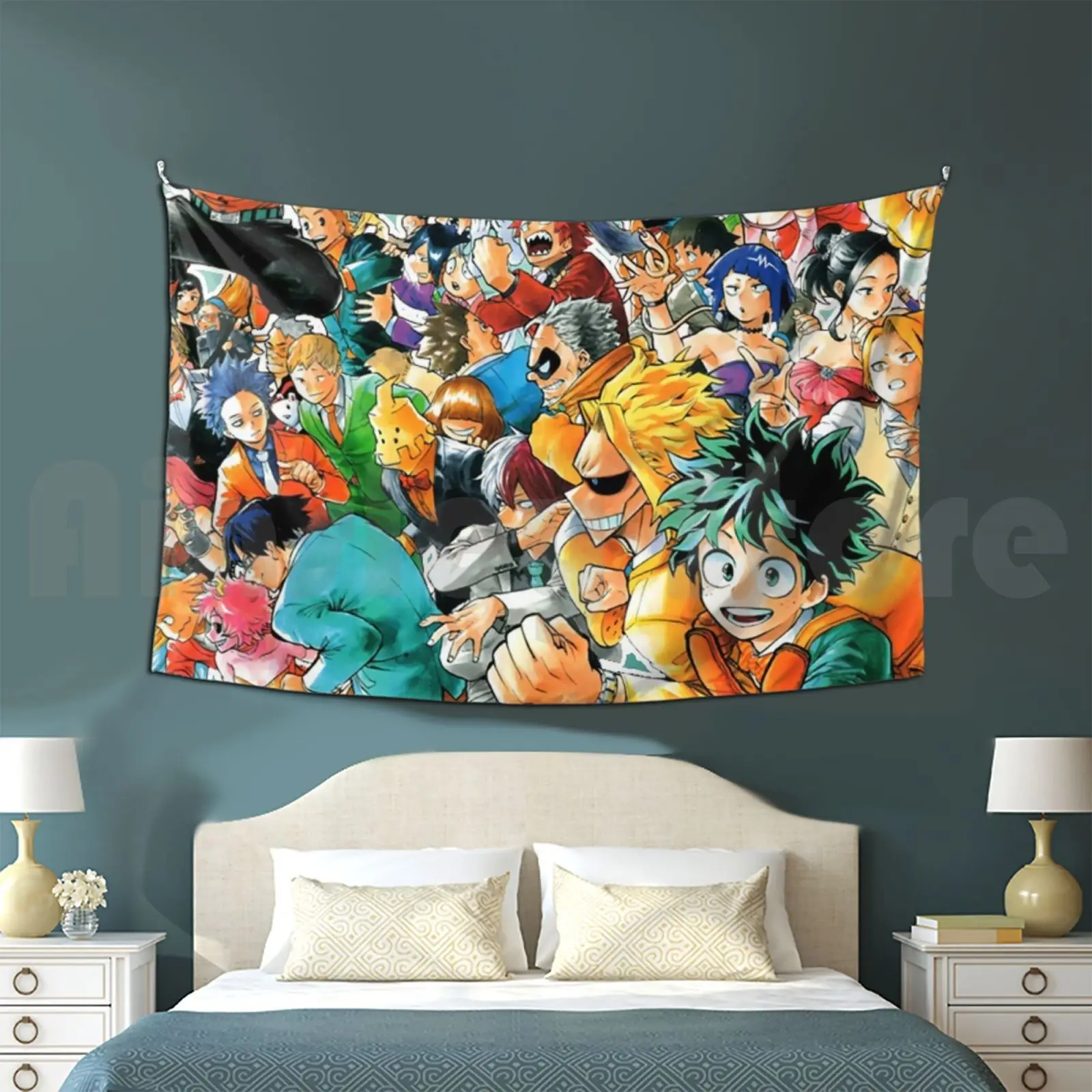 1a Tapestry Living Room Bedroom Ochako Uraraka Katsuki Jirou Kyouka Midoriya Midoriya Izuku Momo Yaoyorozu Momo Denki