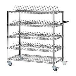 Smt Reel Rack Carbon stainless steel SMT ESD SMD PCB board Storage shelves trolley cart antistatic shelf DIY adjustbale