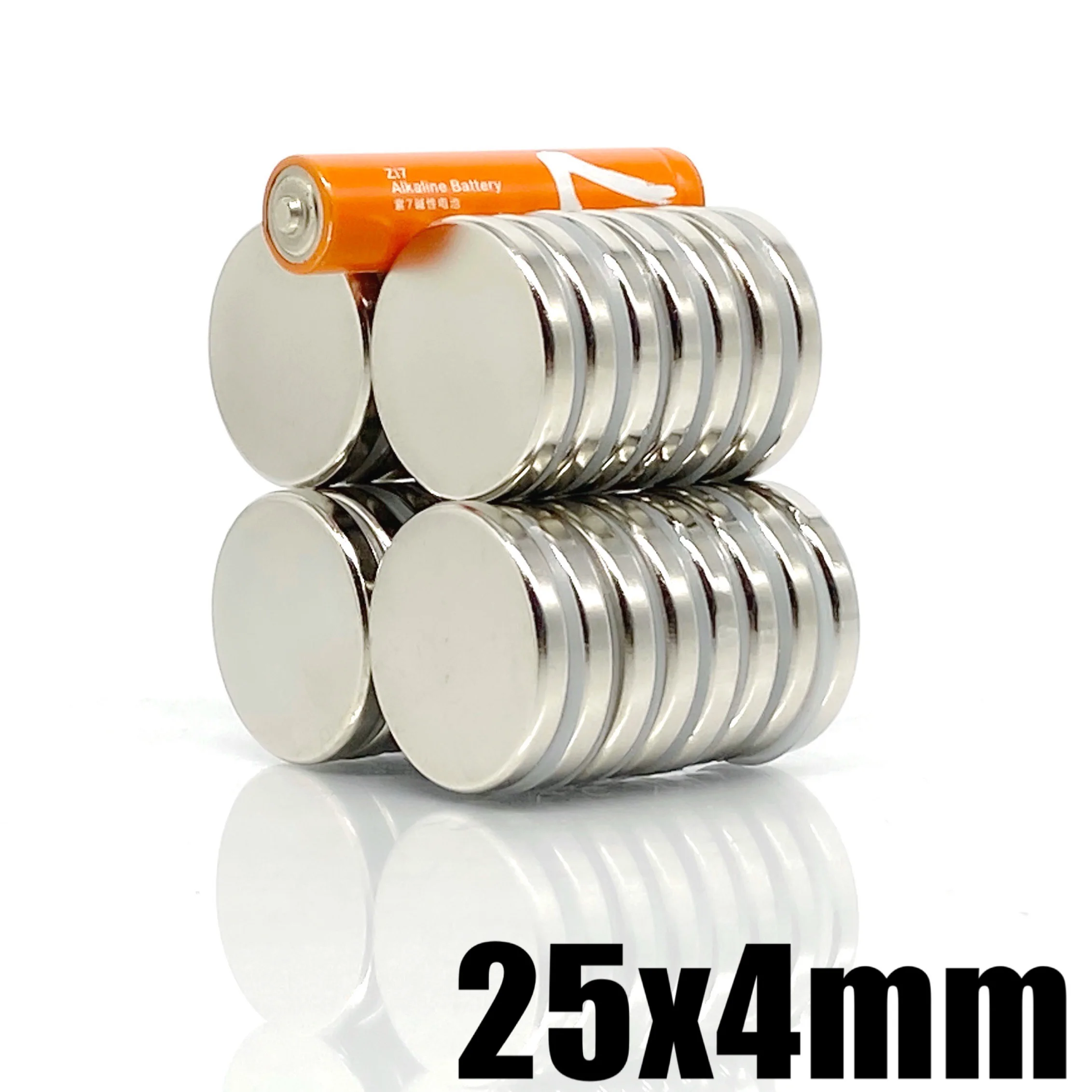 2/5/10/20/50/100Pcs 25x4 Neodymium Magnet 25mm x 4mm N35 NdFeB Round Super Powerful Strong Permanent Magnetic imanes Disc 25x4