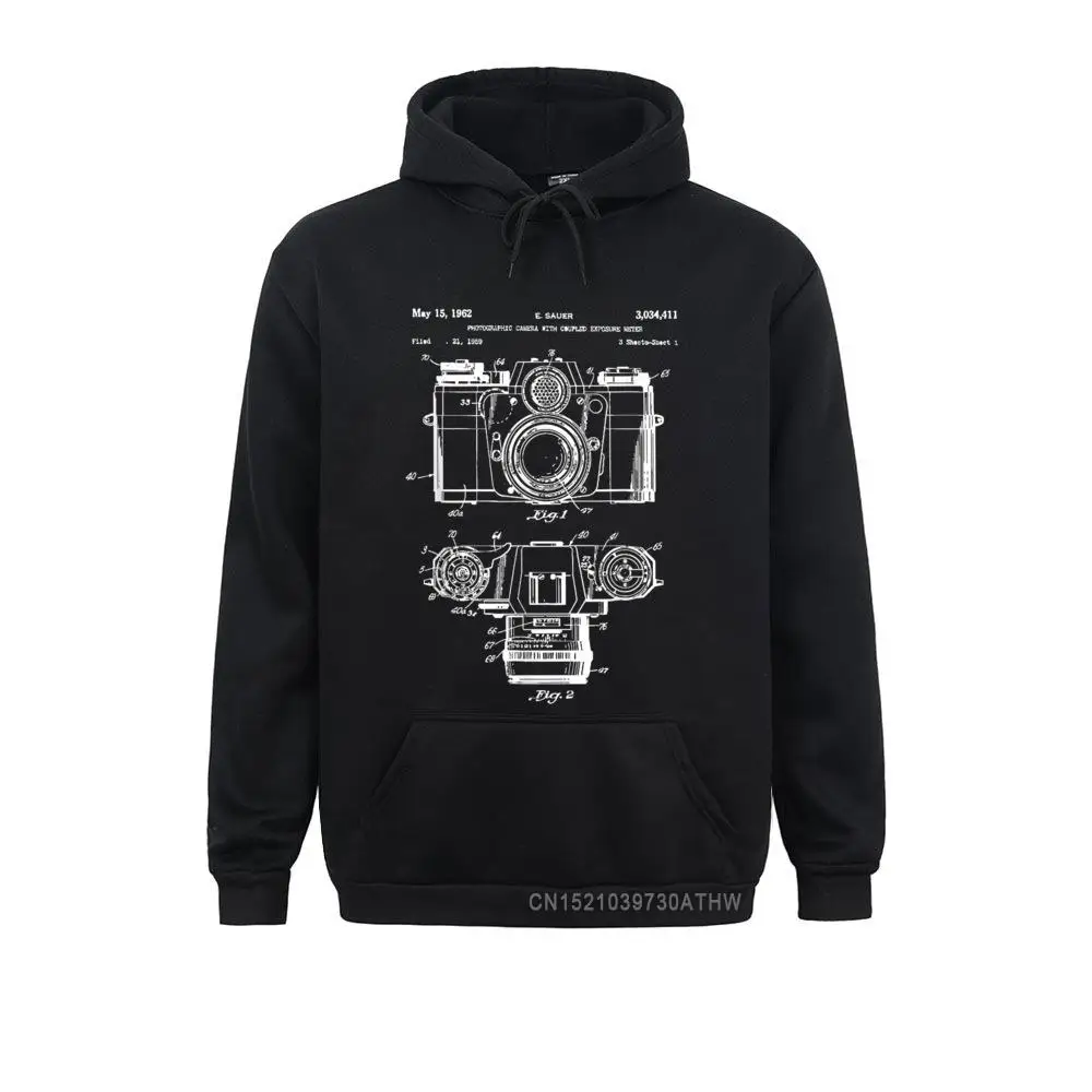 

Women Photography Lover Gift Hooded Tops Camera Vintage Patent Print Men Sweatshirts Printed Hoodies Brand Clothes