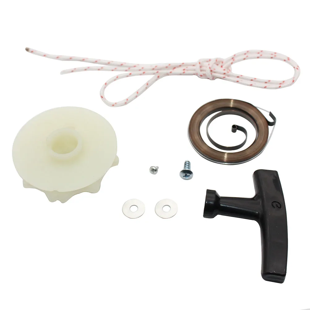 Recoil Frühling + Starter Pulley + Starter Griff + Seil Kit Für McCulloch M3414 MAC 3-14XT 3-16XT 4-18XT 4-20XT 335 2214AV MAC KATZE 338